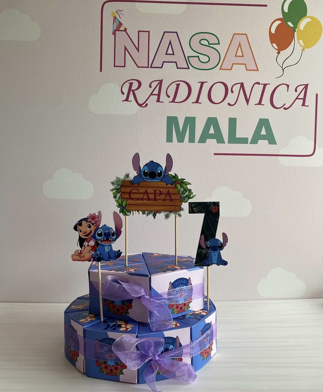 Lilo i Stitch torta od kartona